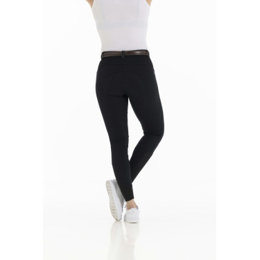 Calça Equithème Kendal com fundo de silicone Preto Calça Equithème Kendal com fundo de silicone Preto