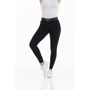 Calça Equithème Kendal com fundo de silicone Preto Calça Equithème Kendal com fundo de silicone Preto