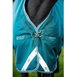 Cobertura Horseware High Neck Amigo® Bravo 12 Original 250g 1200D Verde / água