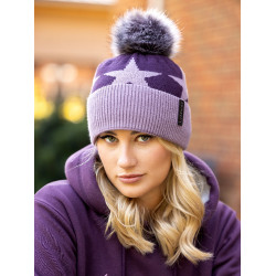 Bonnet pompon LeMieux Sasha Figue Bonnet pompon LeMieux Sasha Figue