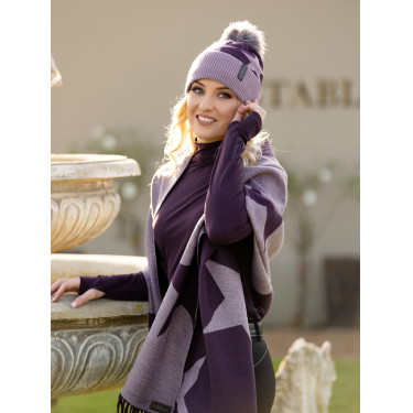 Bonnet pompon LeMieux Sasha Figue Bonnet pompon LeMieux Sasha Figue