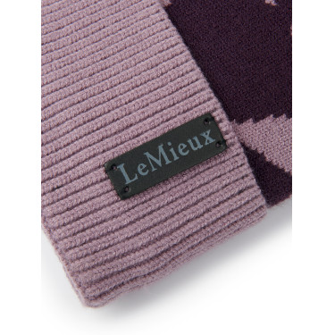 Bonnet pompon LeMieux Sasha Figue Bonnet pompon LeMieux Sasha Figue