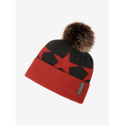 Cuffia con pompon LeMieux Sasha Sienna Vermelho