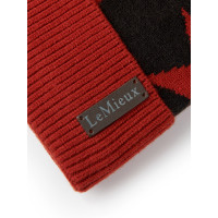 Cuffia con pompon LeMieux Sasha Rioja Violeta