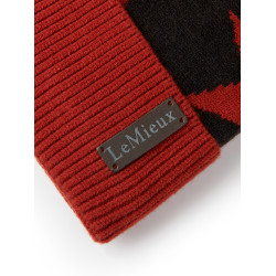 Cuffia con pompon LeMieux Sasha Sienna Vermelho