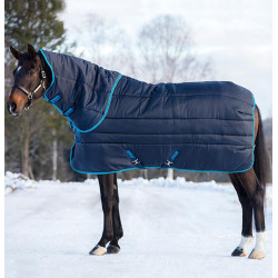 Cobertura Horseware Amigo Insulator Plus Super 550g 420D Marinho/ azul elétrico