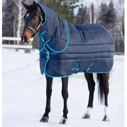 Cobertura Horseware Amigo Insulator Plus Super 550g 420D Marinho/ azul elétrico