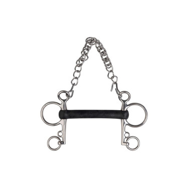 Mors Pelham Metalab borracha macia reta