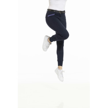 Calça Equithème Kylie com assento de silicone Azul-marinho Calça Equithème Kylie com assento de silicone Azul-marinho