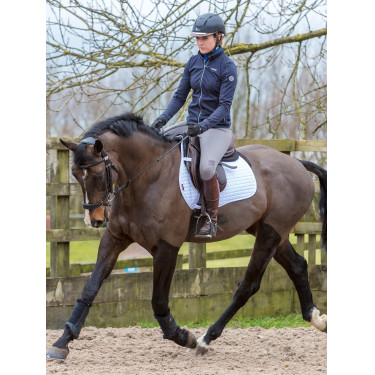 Tapete LeMieux GP Square Algodão Branco modelo antigo Tapete LeMieux GP Square Algodão Branco modelo antigo