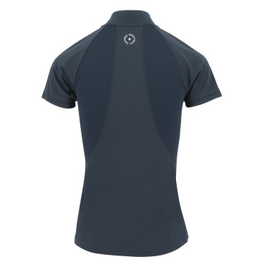 Polo Equithème Emma de mangas curtas Azul-marinho Polo Equithème Emma de mangas curtas Azul-marinho