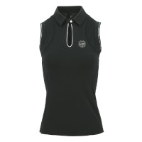 Pólo Equithème Sarah sem mangas Preto Pólo Equithème Sarah sem mangas Preto