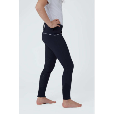 Calça de equitação com fundo de camurça Infantil Horze Aubrey