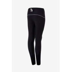 Calça de equitação com fundo de camurça Infantil Horze Aubrey Azul-marinho escuro Calça de equitação com fundo de camurça Infantil Horze Aubrey Azul-marinho escuro