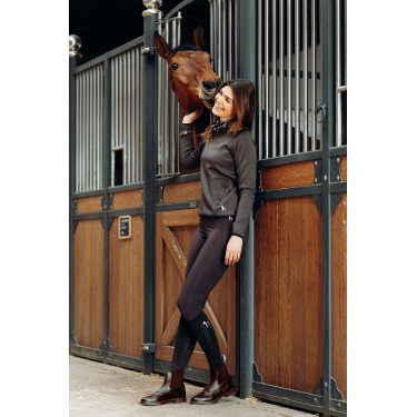 Botas jodhpur com fecho de correr Horze Wexford mulher Castanho