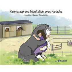 Paloma aprende equitação com Panache