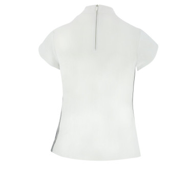 Polo Equithème Ocala de mangas curtas Branco