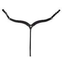 Peitoral western Randol's pespontado Preto