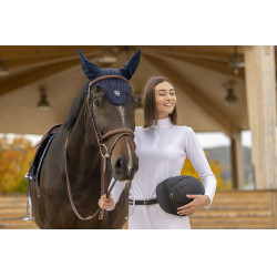 Polo Equi-Theme Mesh manches longues coupe cintrée