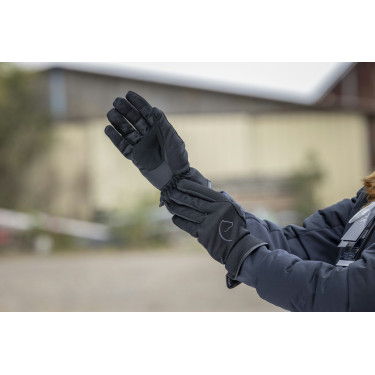 Luvas Equithème Flocon Preto
