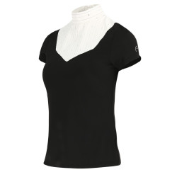 Polo Equithème Lerma de mangas curtas Preto