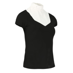 Polo Equithème Lerma de mangas curtas Preto