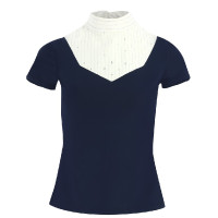 Polo Equithème Lerma de mangas curtas Azul-marinho