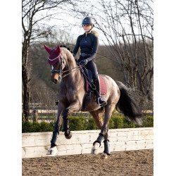 Tapis de dressage LeMieux softshell antiderrapante Bordéus Bord&amp;ocirc;