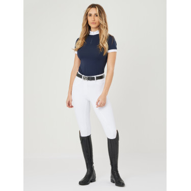 Calça Pull On LeMieux Demi Bregging com assento integral Branco Calça Pull On LeMieux Demi Bregging com assento integral Branco