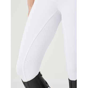 Calça Pull On LeMieux Demi Bregging com assento integral Branco Calça Pull On LeMieux Demi Bregging com assento integral Branco