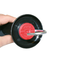 Punho de barreira com conector para fita AKO Preto Punho de barreira com conector para fita AKO Preto