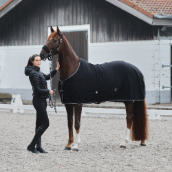 Cabeçada Kiel com acolchoamento em lã polar Horze Preto