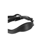 Cabeçada anatômica Horze Highbury testadeira com strass Preto Cabeçada anatômica Horze Highbury testadeira com strass Preto
