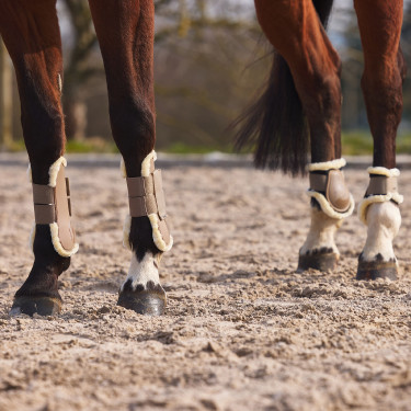 Guétras de carneiro Horze Windsor Castanho claro