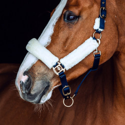 Cabresto com lã Horze Lincoln Vestido azul / branco quebrado Cabresto com lã Horze Lincoln Vestido azul / branco quebrado