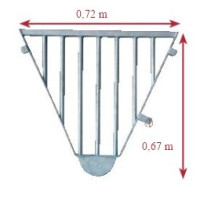 FERMETURE AMOVIBLE GRILLE COL DE CYGNE