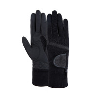Luvas de inverno Horze Sage femininas com proteção elevada nos punhos Preto