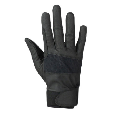 Luvas elásticas Horze femininas com punhos de neoprene Preto Luvas elásticas Horze femininas com punhos de neoprene Preto