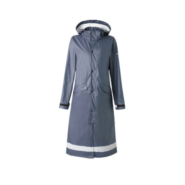 Impermeável Horze Hazel feminino longo com aberturas Impermeável Horze Hazel feminino longo com aberturas