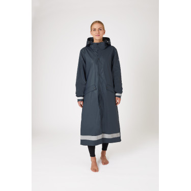 Impermeável Horze Hazel feminino longo com aberturas Impermeável Horze Hazel feminino longo com aberturas