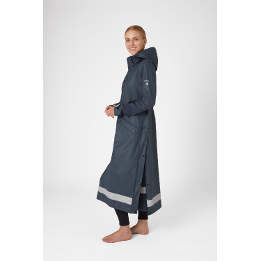 Impermeável Horze Hazel feminino longo com aberturas Impermeável Horze Hazel feminino longo com aberturas