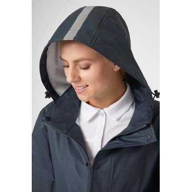 Impermeável Horze Hazel feminino longo com aberturas Impermeável Horze Hazel feminino longo com aberturas