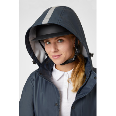 Impermeável Horze Hazel feminino longo com aberturas Impermeável Horze Hazel feminino longo com aberturas