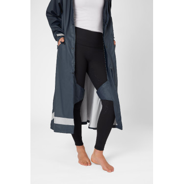 Impermeável Horze Hazel feminino longo com aberturas Impermeável Horze Hazel feminino longo com aberturas