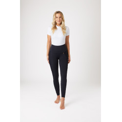 Legging Horze Mathilde com fundo de silicone feminino Azul-marinho escuro Legging Horze Mathilde com fundo de silicone feminino Azul-marinho escuro