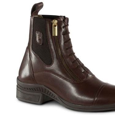 Botas de couro Horze Jodhpur Highgate Paddock feminino Castanho