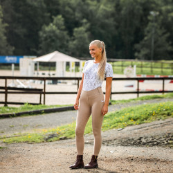 Botas de couro Horze Jodhpur Highgate Paddock feminino Castanho