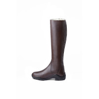 Botas forradas de couro Horze Aspen feminino Castanho escuro Botas forradas de couro Horze Aspen feminino Castanho escuro