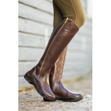 Botas forradas de couro Horze Aspen feminino Botas forradas de couro Horze Aspen feminino