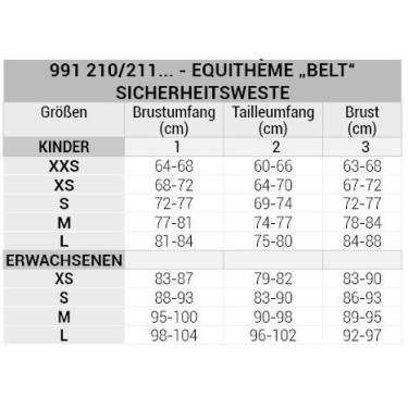 Colete de proteção Equithème Belt Colete de proteção Equithème Belt